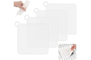 UKOFEW 4 Piezas Tapa Desague Ducha,15 * 15cm Tapones De Silicona,Tapón Ducha Antiolores,Tapón de Drenaje Universal para Baño,para Ducha y Lavabo, Baño, Cocina(Blanco)