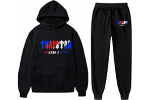 FUXINGHUAYA 2 Piezas Chándal Trapstar Niño Chandal Niños Otoño Invierno Sudadera con Capucha y Jogger Pantalones Niños Conjunto de Ropa Deportiva para 2-15 Años