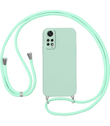 ISOI Handykette Für Xiaomi Redmi Note 11 Pro 5G — Transparente TPU-Hülle Mit Airbag-Schutz & Verstellbarem Band | Rosa