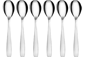 GRÄWE Espressolöffel, Kaffeelöffel Set, 6 Stück, Teelöffel, Edelstahl, Dessertlöffel, Mokkalöffel, Zuckerlöffel, kleiner Löffel, hochglanzpoliert, spülmaschinengeeignet, Serie Königstein