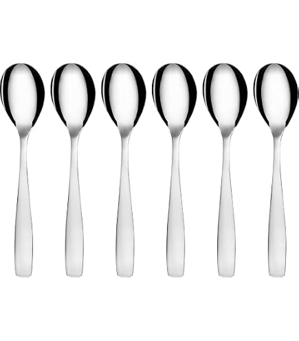 Wilmax England 18/10 Stainless Steel Dinner Spoons, Set Of 6 (8" | 20cm) In Gift Box - Checkered Pattern - View #12