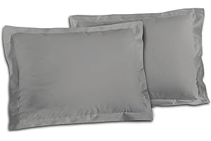 HOME LINGE PASSION Zestaw 2 poszewek na poduszki 100% bawełna jasnoszary 50x70 cm