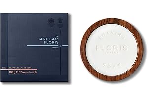 Floris London Elite Shaving Soap in a Wooden Bowl 100 g