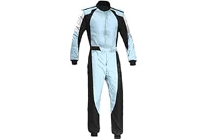 Jueshanzj Kart-Rennanzug, einteiliger Rennanzug für Herren, Karting-Anzug für Männer, die an Kart-Rennen teilnehmen
