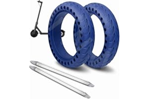ANSENI® Ruedas Macizas Azul Oscuro para Patinete Electrico Rueda de 8.5 Pulgadas,Neumáticos de Reemplazo,Rueda Repuesto Antipinchazo Compatible Xiaomi Scooter Electrico M365/Pro/1S Patinete Cecotec