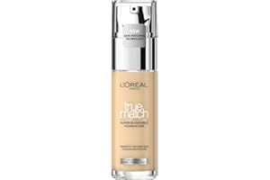L'ORÉAL PARIS L'Oreal Paris Make-up Designer Foundation Perfect Match, Base de maquillaje, Fusión Perfecta con el tono de piel y Humedad, Color 1D/1W Golden Ivory, 30 ml (Paquete de 1)