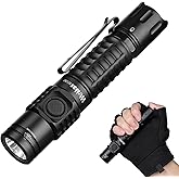 Wurkkos FC12C Tactical Torch, 1600 Lumens LED Rechargeable, Extremely Bright LED Torch with Tactical Switch, LED Flashlight, 