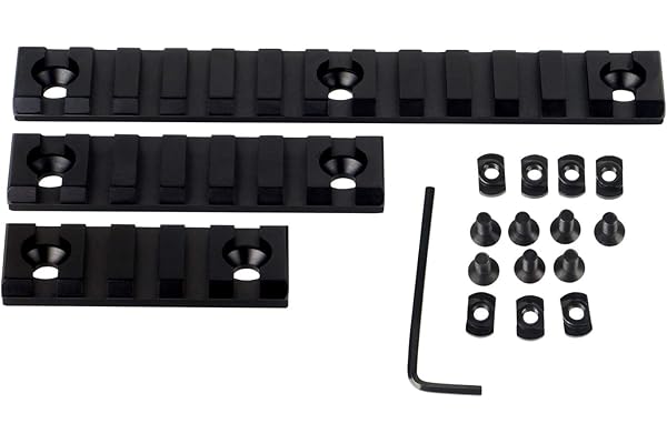 Rail Picatinny FOCUHUNTER 5 voies 7 voies 13 voies Accessoires de rail Picatinny en aluminium léger Rail Picatinny Weaver 3 pièces
