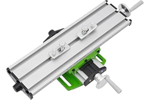 AANGEEBONE Table de travail multifonctionnelle pour fraiseuses - Table de traîneau croisée à 3 glissières et axe X réglable et axe Y - Établi portable robuste - Table de luge pour trous composites - Pliable