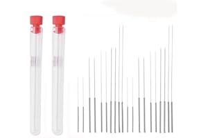 AHMISTOOL Set di 10 Aghi per la Pulizia Della Stampante 3D (0,2,0,25,0,3,0,35,0,4) mm in Acciaio Inox Set di Attrezzi per Stampante 3D Accessori per Stampante 3D