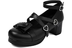 Lizoleor Lolita Mary Jane Plateforme Bout Rond Sweet Femmes Chaussures