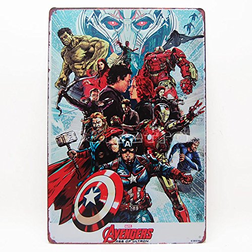 66Retro The Avengers : Age of Ultron (0401012), Metal Tin Sign, Wall Decorative Sign