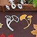Produktbild squarex 3D Exquisite Carbon Stahl Schneiden Stirbt Schablonen Scrapbooking Prägung Karten DIY Basteln, Silberfarben, Ginkgo biloba