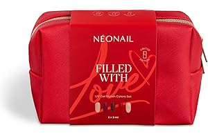 ‎NÉONAIL NEONAIL Filled With Love - Zestaw do Manicure - Lakiery Hybrydowe - 5 x 3ml - Kosmetyczka