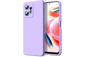 Byvuwiay Funda para Xiaomi Redmi Note 12 4G, Silicona Líquida Silicona Ultra Protectora Antichoque Case para Xiaomi Redmi Note 12 4G - Morado