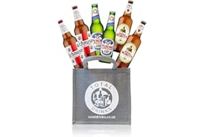 ROYCE MORGAN Premium Italian Lager Mixed Case Gift Set of 6 x 330ml Beers World Beer Gift in Jute Ichnusa, Peroni, Moretti
