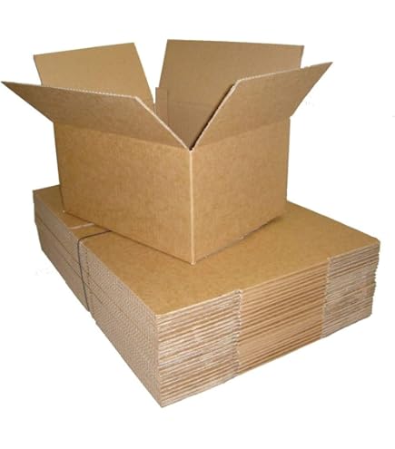 Cardboard Boxes Single Wall Shipping Mailing Postal E-Commerce Boxes Durable For Picking, Packing & Storage (4x4x4" (102x102x102mm), 25