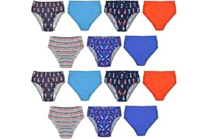 TF Kids by Tom Franks 14 Pairs Boys Briefs Pants Underwear | Race Cars | Stripes | Plain