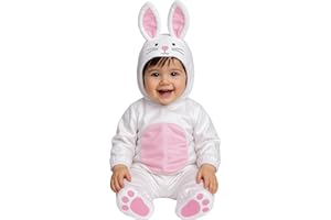 FIESTAS GUIRCA | Disfraz de Conejito Bebé - Capucha, Mono y Pies - Disfraces de Animales para Carnaval, Halloween y Fiestas de Disfraces - Ideal para Bebés Unisex