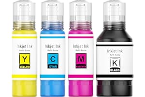 INK4U 104 102 Tinta Compatible con Epson 102 104 EcoTank Multipack para Epson EcoTank ET-2812 ET-1810 ET-2810 ET-2820 ET-2856 ET-4800 ET-4850 ET-4810 ET-3850 ET-15000