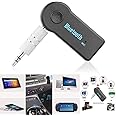 ShopMagics Aux Car Bluetooth for Maruti Suzuki Alto K10 / K 10 Car Bluetooth Music Receiver Adapter with Built-in Mic and 3.5mm Audio Stereo Wireless Hifi Dongle Transmitter Mp3 Speaker Hands free Car Kit (ACB, Black)