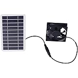 Fyearfly Ventilatore di Scarico ad energia Solare, Ventola da Pannello Solare da 2,5 W Ventilatore Solare per l'aria di Scari