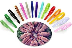 XCOZU 15 Pieces Puppy ID Collars, Adjustable Whelping Puppies Kitten ID Bands for Identifying Newborn Small Dogs Cat, Multi Coloured Nylon Identification Puppy Collar