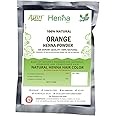 Allin Exporters Orange Henna Hair Color - 100% Organic and Chemical Free Henna for Hair Color Hair Care - (60g x 2 Packets)