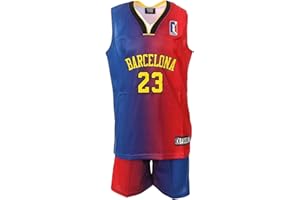 Sport Zone Barcelona - Juego de baloncesto, color azul y rojo