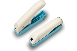 VSREI Perforadora de papel de mano con agarre suave, forma cuadrada, para etiquetas de papel, boletos de fotos para manualidades, manualidades, álbumes de recortes, tarjetas, cuadrada 6.4 mm