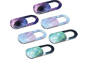HAOBIN Cache Webcam Mince Couverture De La CaméRa Ipad TrèS Mince La Coque De Protection De Webcam La Plus Fine pour,Ordinateur Portable,Smartphone,Tablette,6 PièCes,Carte du Ciel éToilé