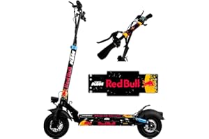 ZURSAN Vinilo Patinete eléctrico Redbul para Smartgyro (Negro). Compatible con Todos los Rockway, Speedway y Crossover X2.