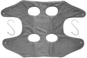 SHENGZE Dog Grooming Hammock,Puppy Dog/Cat Grooming Hammock Helper,Pet Bathing Nail Trimming Grooming Salon Bathtub Hammock Restraint Bag,Dog Grooming Supplies for Trimming Nails (S, Gris)