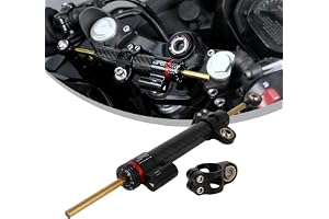 Stabilisator för motorcykel styrdämpare, 33 cm universell - kolfiber
