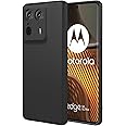 Zubitech Case for Motorola Moto Edge 50 Ultra Soft Silicone TPU Case Cover Matte Black Protective Rubber Slim Fit Drop Protection Designed for Moto Edge 50 ultra