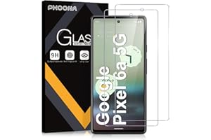 Phoona [2 sztuki folii ochronnej do Google Pixel 6a, odporna na zarysowania, twardość 9H, bez pęcherzyków powietrza, ultra przezroczysta, szkło ochronne na wyświetlacz do pikseli 6a