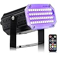 Mini Strobe Lights, 48 LED Disco Lights with Remote Control, Sound Activated & Speed Control for Parties, Weddings, Christmas & Halloween