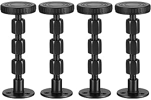 BJBJJIU Stopery zagłówka, regulowana, gwintowana rama łóżka, narzędzie zapobiegające wstrząsom, zatyczki do łóżka ściennego do zagłówka, stabilizator przeciwwstrząsowy, stabilizator do łóżek, szafek, sof,