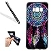 Produktbild Galaxy S8 TPU Silikon Hülle,Galaxy S8 Protective Case Cover,Leeook Elegant Retro Schön Pretty Bunt Blau Rot Traumfänger Muster Entwurf Ultra Dünn Weiche Handyhülle Schale Etui Protective Bumper Schutz Handy hülle Perfekte Passform Rückdeckel Shell Flexibel Gel Bumper für Samsung Galaxy S8 + 1 x Schwarz Eingabestift-Colorful Blue Red Dreamcatcher
