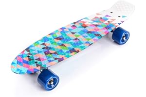 Deskorolka skate mini cruiser Klasyczna fiszka skateboard longboard do Nauki jazdy dla dzieci Deska dla początkujących Idealna na skatepark retro lekka tania młodzież nastolatków meteor