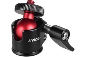 Andoer Mini Treppiede testa a sfera girevole a 360 gradi per fotocamera DSLR