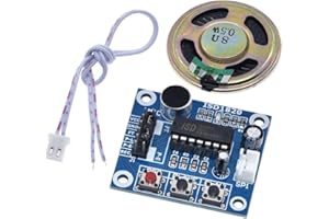 DollaTek Módulo ISD1820 Grabación Voz Sonido Audio Micrófono + Parlantes