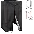 HoldOneLight Squat Rack Cover, Waterproof Outdoor Gym Equipment Covers with Zipper for Squat Rack/Weight Lifting Rack/Home Gym Workout Equipment