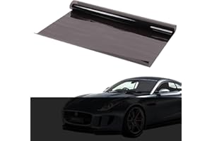 XJYMCOM Window Tint Film (50cm x 3m) Heat-Insulation Sun Protection Film Glare and Privacy Film (Limo Black 5%) Tinting Film Roll For Car,Van And Vehicles