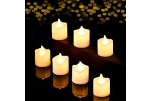 flintronic 24 sztuki świec LED, migające świeczki typu tealight LED, bezpłomieniowe świece na Boże Narodzenie, choinkę, Wielkanoc, wesele, imprezę, do baru, ciepła biel