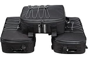 NINGRUIBHD Sacoche de Selle BMW pour R 1200/1250 GS LC Adventure - Accessoires Moto Étanches avec Coffre (3 Sacos)