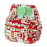 Tots Bots 8-35 lb Easy Fit Hook and Loop Nappy Sixpence Print