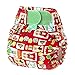 Tots Bots 8-35 lb Easy Fit Hook and Loop Nappy Sixpence Print
