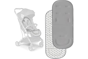 MS BabyWorld - Matelas universel pour poussette légère ou landau, housse universelle pour poussette, matelas rembourré pour poussette, léger, doux et respirant