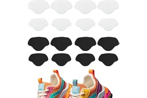 Uppsättning av 8 par klacklappar för sneakers, klackreparation, klackskydd i läder, klacklappar för de flesta typ av skor, stora och små storlekar